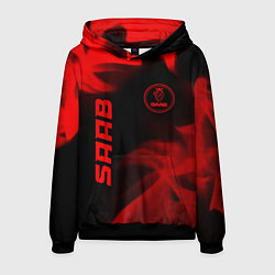 Мужская толстовка Saab - red gradient вертикально