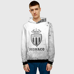 Толстовка-худи мужская Monaco - white gradient, цвет: 3D-черный — фото 2