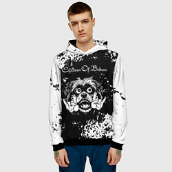 Толстовка-худи мужская Children of Bodom рок пес, цвет: 3D-черный — фото 2