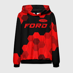 Мужская толстовка Ford - red gradient посередине