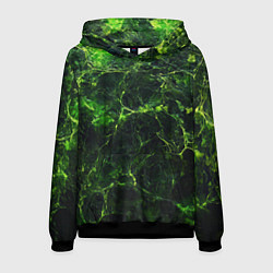 Мужская толстовка Зеленая ядовитая текстура