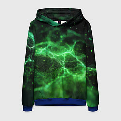 Мужская толстовка Зеленая связь текстура