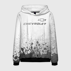 Мужская толстовка Chevrolet - white gradient посередине