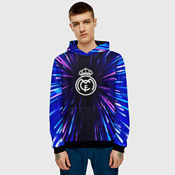 Толстовка-худи мужская Real Madrid neon energy, цвет: 3D-черный — фото 2