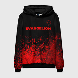 Мужская толстовка Evangelion - red gradient посередине