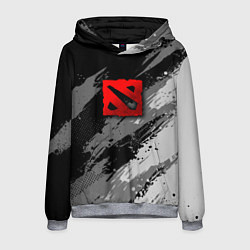 Мужская толстовка Dota 2 - монохромный серый