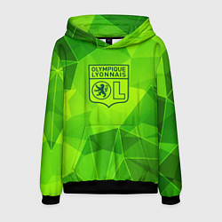 Толстовка-худи мужская Lyon green poly, цвет: 3D-черный