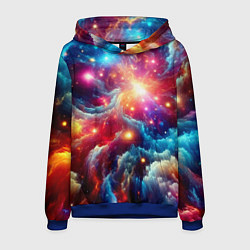 Мужская толстовка Colorfull neon space clouds - ai art fantasy