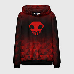 Толстовка-худи мужская Bleach red poly, цвет: 3D-черный