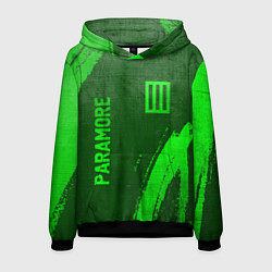 Мужская толстовка Paramore - green gradient вертикально