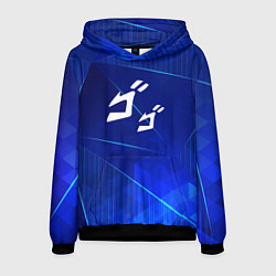 Мужская толстовка JoJo Bizarre Adventure blue poly