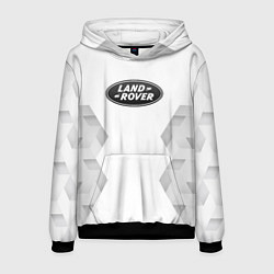 Толстовка-худи мужская Land Rover white poly, цвет: 3D-черный