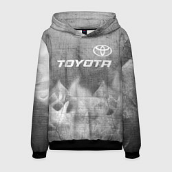 Мужская толстовка Toyota - grey gradient посередине