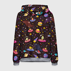 Мужская толстовка Мультяшные космические обитатели