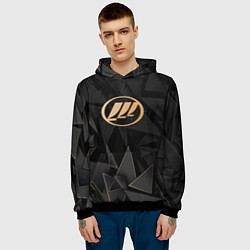 Толстовка-худи мужская Lifan golden poly, цвет: 3D-черный — фото 2