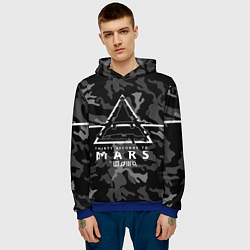 Толстовка-худи мужская 30 Seconds to Mars - poster, цвет: 3D-синий — фото 2