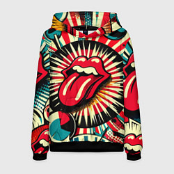 Мужская толстовка Logo of the Rolling Stones - pop art