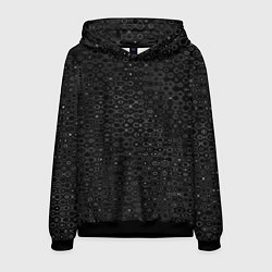 Мужская толстовка Чёрный текстурный с узором