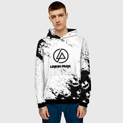 Толстовка-худи мужская Marshmello x Linkin park, цвет: 3D-черный — фото 2