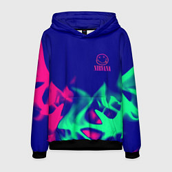 Мужская толстовка Nirvana fire neon