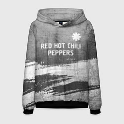 Мужская толстовка Red Hot Chili Peppers - grey gradient посередине