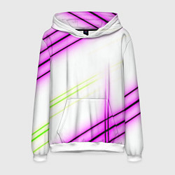 Мужская толстовка Green white pink line