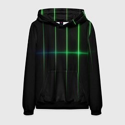 Мужская толстовка The line is green black