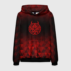 Мужская толстовка Disturbed red poly
