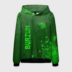 Мужская толстовка Burzum - green gradient вертикально