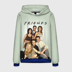 Толстовка-худи мужская Американский сериал - Друзья, цвет: 3D-синий