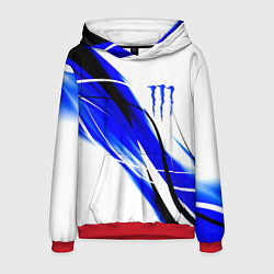 Мужская толстовка Monster energy линии абстракции