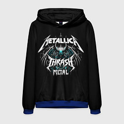 Толстовка-худи мужская Metallica group - thrash metal style, цвет: 3D-синий