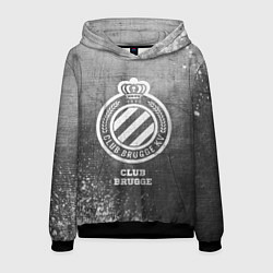 Толстовка-худи мужская Club Brugge - grey gradient, цвет: 3D-черный