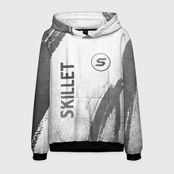 Толстовка-худи мужская Skillet - white gradient вертикально, цвет: 3D-черный