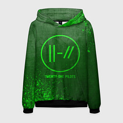 Мужская толстовка Twenty One Pilots - green gradient