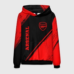 Мужская толстовка Arsenal - red gradient вертикально