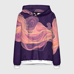 Мужская толстовка Бежевые волны текстура