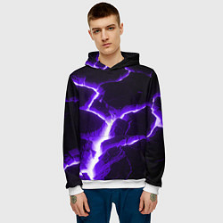 Толстовка-худи мужская The rift, цвет: 3D-белый — фото 2