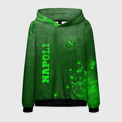 Толстовка-худи мужская Napoli - green gradient вертикально, цвет: 3D-черный