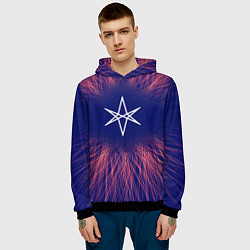 Толстовка-худи мужская Bring Me the Horizon red energy, цвет: 3D-черный — фото 2