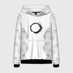 Толстовка-худи мужская The Callisto Protocol white poly, цвет: 3D-черный