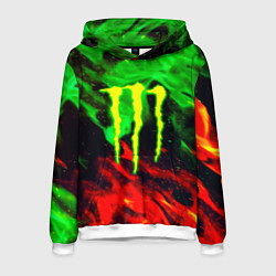 Мужская толстовка Monster energy огонь лого