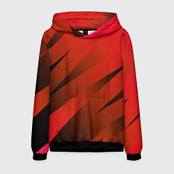 Мужская толстовка Красно-коричневый абстрактные полосы