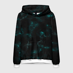 Мужская толстовка Color black turquoise