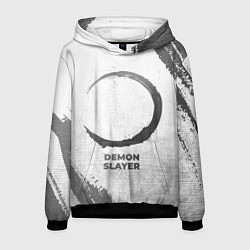 Мужская толстовка Demon Slayer - white gradient