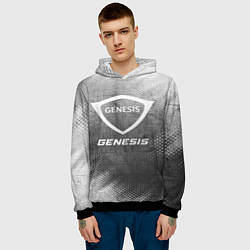 Толстовка-худи мужская Genesis - grey gradient, цвет: 3D-черный — фото 2