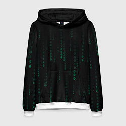 Мужская толстовка Color black turquoise