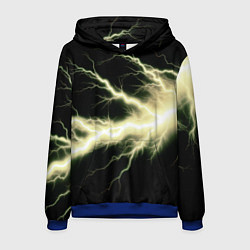 Толстовка-худи мужская Lightning yellow, цвет: 3D-синий