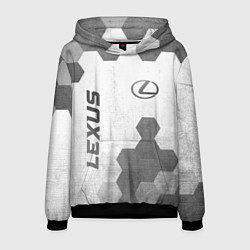 Толстовка-худи мужская Lexus - white gradient вертикально, цвет: 3D-черный