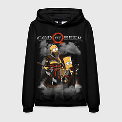 Толстовка-худи мужская God of beer, цвет: 3D-черный